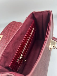 Deep Red Aurora Handbag