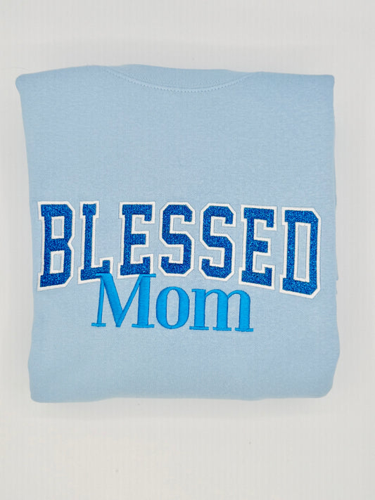 Blessed Mom - Two-tone with Blue