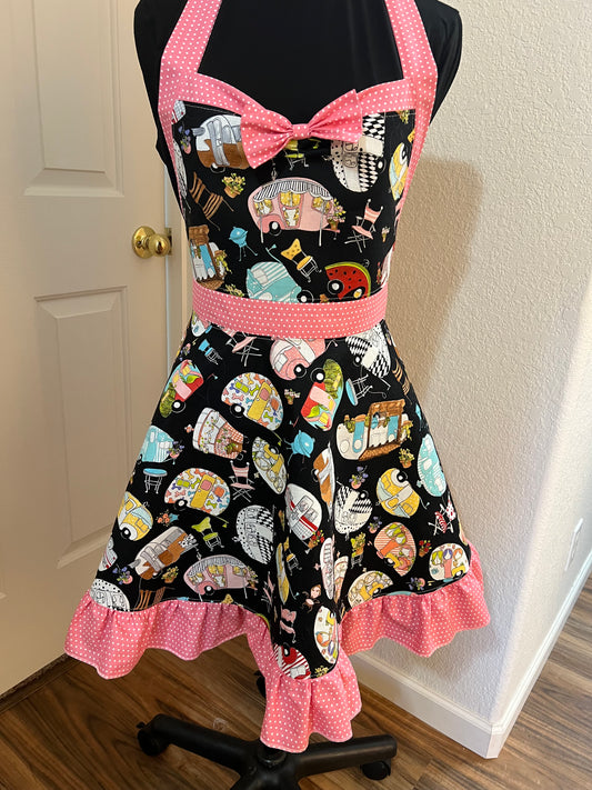 Vintage Inspired Apron - Tossed Campers
