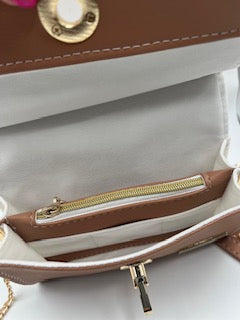 The Janine Clutch - Brown